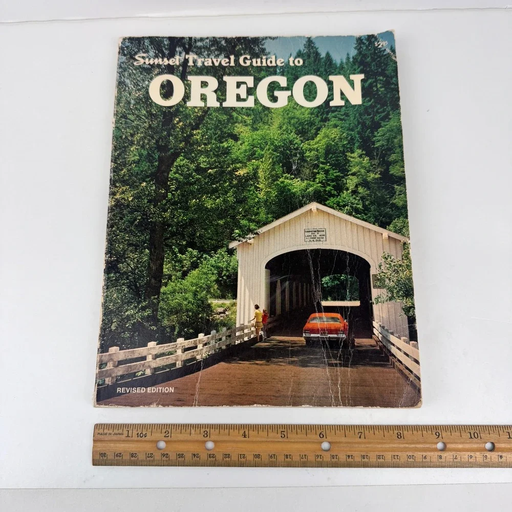 Vtg Softcover‎ Sunset Travel Guide to Oregon USA Book Revised Edition 70s READ